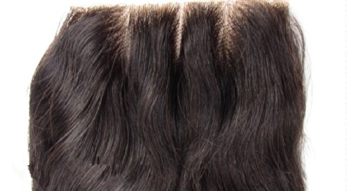 Hair Dajun 8a de 3 vias Fechamento de renda com 3 pacotes da Virgem Malásia Remy Human Human Body Wave Color