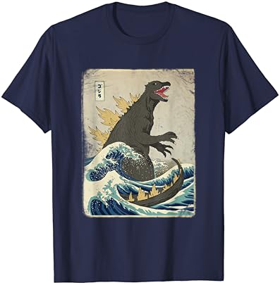The Great Monster Off Kanagawa - T -shirt oficial Dinomike Design