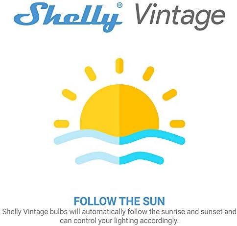 Shelly Bulb ST21, Smart Dimmable, Wi -Fi habilitado, design vintage, lâmpada eficiente, compatível com Android,