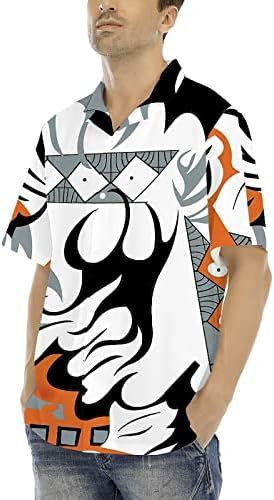 2023 Novo logotipo personalizado camisas havaianas masculinas define a manga curta Botão casual para baixo camisa