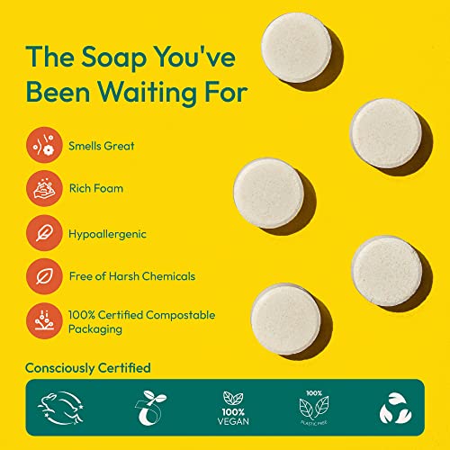 Fomin Soap com sabonete para espuma - Faz 48 FL OZ - Mel Pear Foming Soop Mandle Reabills, tablets