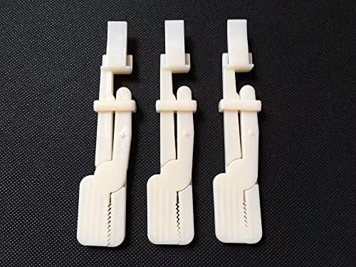 10pcs White Plástico-raios-X Titular de clipe de clipe de dentes de instrumento autoclavável de dentes