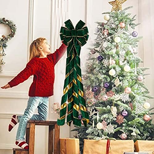 Neartime Christmas Tree Decoration Régua de arco réstres Decoração de árvore decoração de arco de