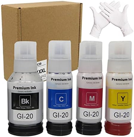 BJ-tint Compatible Refil Ink Bottlements para Canon GI 20 GI-20 Pigmment Work for Canon Pixma G6020