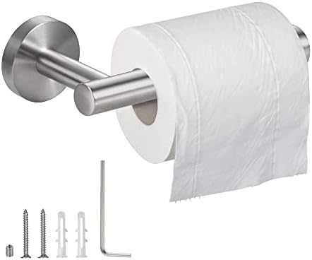 Suporte de papel higiênico Níquel escovado SUS304 Solder de rolo de aço inoxidável para banheiro