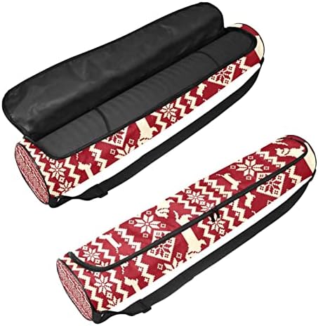Salsicha Cão e Flores Yoga Mat Bags Full-Zip Yoga Carry Bolet para homens, Exercício de ioga transportadora