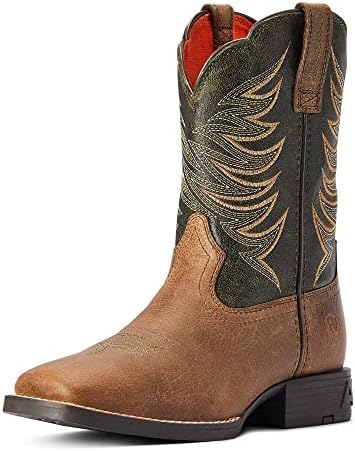 Ariat Youth Angusted Brown Alfafa Firecatcher Cowboy Boot