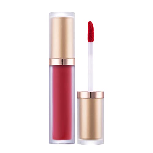 WGust Lip Gloss Girls 5-6 Velvet Lipstick portátil clássico clássico à prova d'água Longa Longa