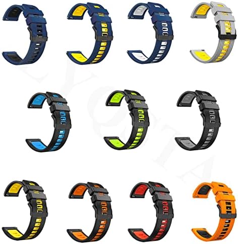 Tiras de silicone Bedcy para Suunto 9 Peak Sport Smart Watch Breathable for Yamay SW022 Smartwatch