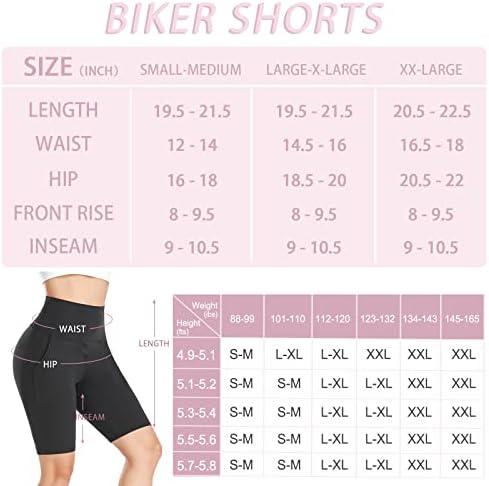 Shorts de motoqueiro groteen para mulheres com bolsos - 8 '
