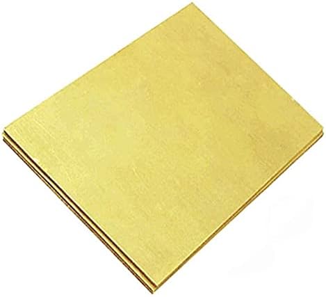 Zhengyyuu Brass Placa de cobre Folha de folha de metal Folha de latão escura 8 x12 para artesanato de