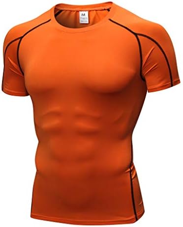 Camisa atlética de ioga Top Men Workout Leggings Fitness Sports Running Blouse