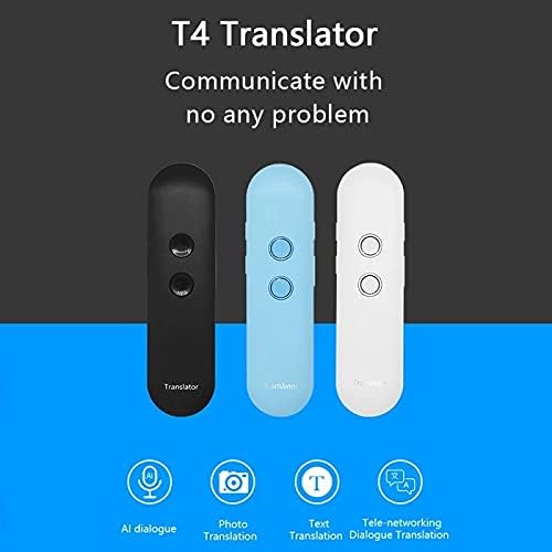 ZLXDP Portable Smart Voice Language Translator T4 Instant By Way Voice Translator 42 Languages ​​Translation for