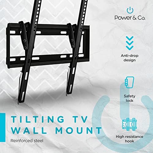 Power & Co.-suporte para montagem de parede de TV para telas de 26 ″ a 65 polegadas-suporta até 110 libras-Tecnologia