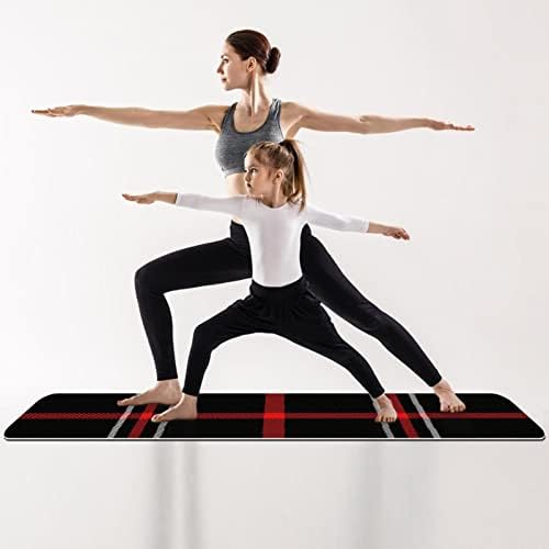Todo o objetivo de yoga tapete de tapete e tapete de treino para ioga, padrão escocês de verificação