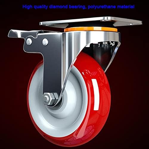 Xuan Red Cutters 4 rodas giratórias rodas de poliuretano Rodas de rodas de placas rodas de lançadoras