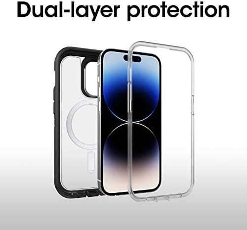OtterBox Defender XT Clear Series para iPhone 14 Pro Max -Black Crystal