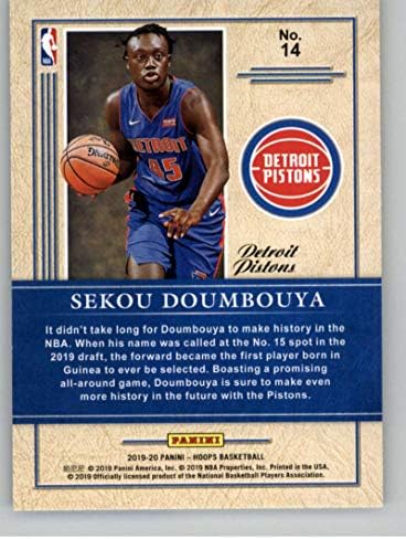 2019-20 Panini Hoops Class de 201914 Sekou Doumbouya Detroit Pistons RC ROOKIE NBA Basketball