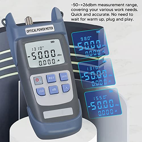 Testador de atenuação de luz de fibra Testador de mão handheld medidor de energia óptica para manutenção
