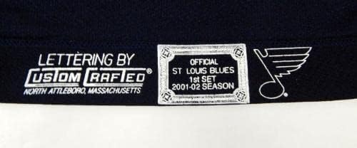 2001-02 St. Louis Blues Dale Clarke 20 Jogo emitido White Jersey DP12205 - Jogo usado NHL Jerseys