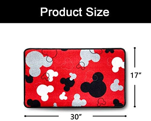Tapetes de Mickey Mouse - Tapete de banheiro, tapete de cozinha de desenho animado que não deslize, capacho de entrada