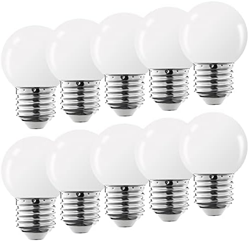 Lâmpada de lâmpada noturna do Procrus LED 1W, E26 G14 Lâmpadas LED, 3000k Branco macio, pequenas lâmpadas