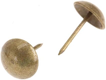 100 PCs Bronze Redond Head unhas Vintage Tacks decorativos estofados de latão estofamento de estojo de
