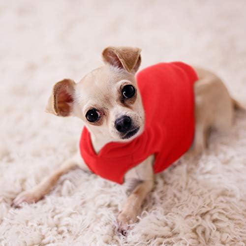 Colete de lã de cachorro 4 peças cão cão clima de pullover frio casaco aconchegante para cã
