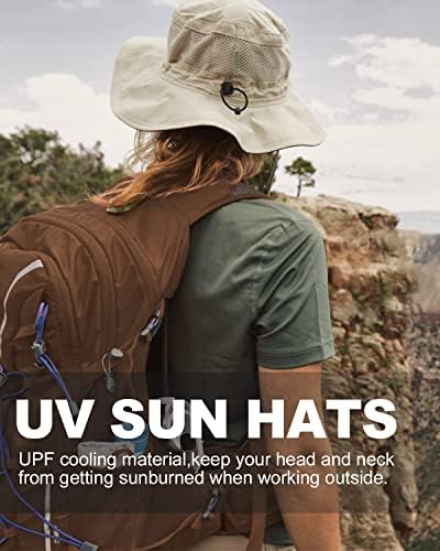 Zylioo pequeno chapéu de boonie UV, tamanho de petite chapéu de sol rápido de pesca seca, pequenos