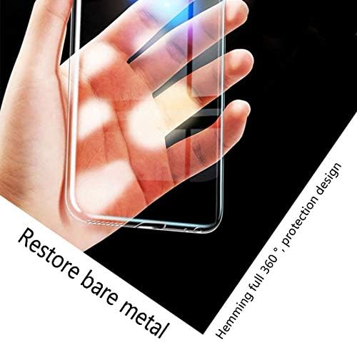 Capa de telefone para o Oppo A54 5G, com [3 x Filme de proteção contra vidro temperado], Kjyf Clear