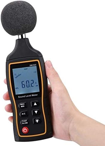 JF-XUAN METURO DE ROUS SW523 Ruído Descreva o medidor de mão Handheld LCD Display Digital Sound Level Meter ruído