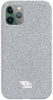Caso de smartphone Swarovski com pára -choques, iPhone 11 Pro, Silver Sparkle