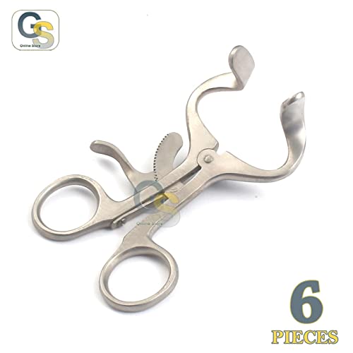 6 peças de malha de malha Instrumentos de anestesia de mordaça 3.5 da G.S Online Store