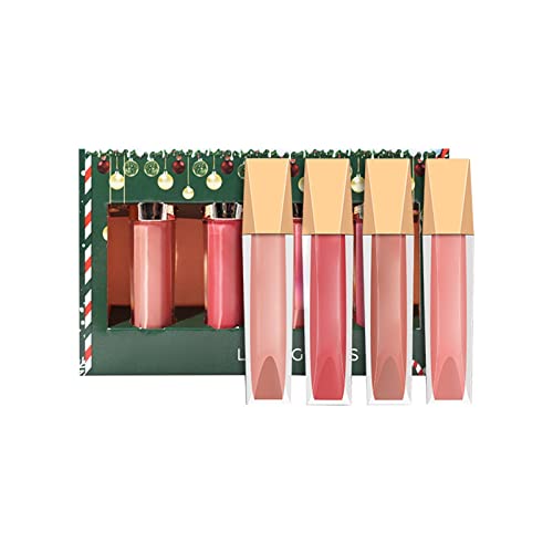 MAGUE COREANA LIP PLUMPER MATtes Lip Gloss Set Caixa de presente de Natal 4 cores impermeabilizada Lip Gloss Lip