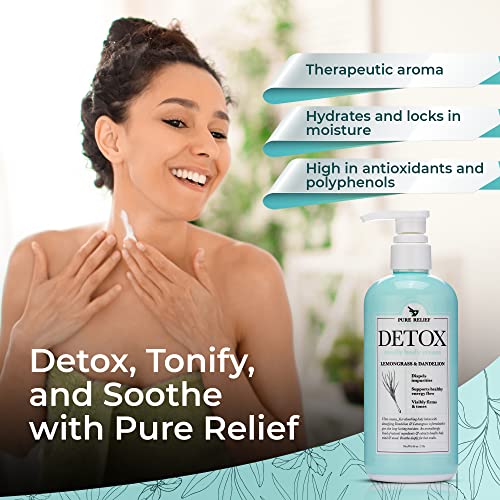 Alívio puro Detox Cuidado da pele Creme de creme para o hidratante Loção corporal - Tonificante