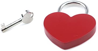 Crapyt Metal Metal Red Formulário do coração Diário decorativo Caderno de bloqueios Caixas de jóias