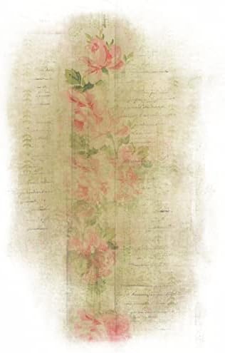 Papel de parede de rosa papel de arroz, 8 x 10,5 polegadas - 6 x diferentes imagens de papel de