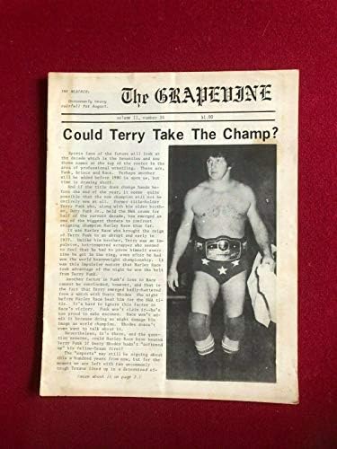 1979, Terry Funk, NWA Miami Wrestling Program - Programas da faculdade