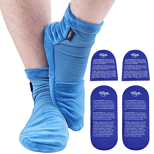 Meias de terapia a frio Hilph para alívio da dor dos pés e do salto, meias de neuropatia de meias de pacote de