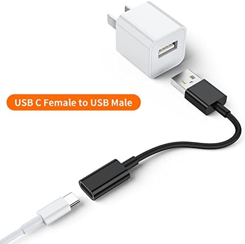 Adaptador masculino USB C fêmea para USB, tipo C Tipo C para USB Um adaptador de cabo de carregador,