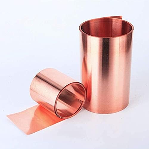 Nianxinn Capper Felf Metal 99,9% Cu placa de papel alumínio fácil de ser cortada e soldada 0. 2 mmx300mmx1m folhas de placa de latão