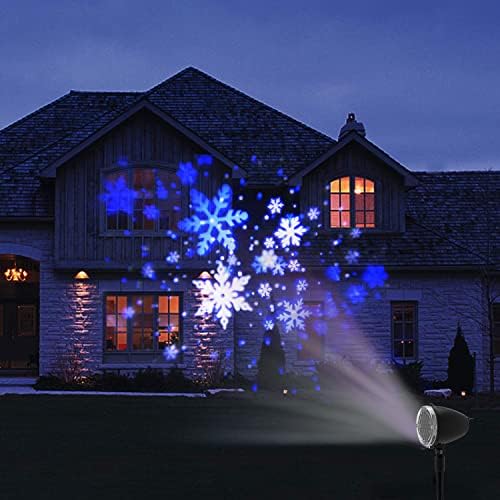 Projector de luz LED de queda de neve, luz de neve de Natal do SysLux, luz de projeção de queda