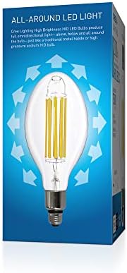 Iluminação Cree ED37-75L-850-UNV-MOGE26 Lâmpada LED Hid Hid, Lâmpada de Filamento de Vidro Omni-Direcional