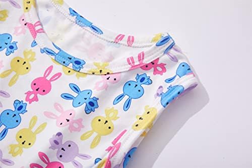 Iniciavelmente criança bebê menina Páscoa princesa sem mangas Bunny Party Tutu Dress Sundress