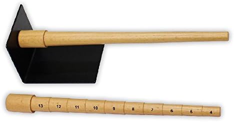 Jewel Tool 12.5 Pasta Mandrel de madeira e conjunto de plataformas de aço | contém mandril de 12,5, mandril