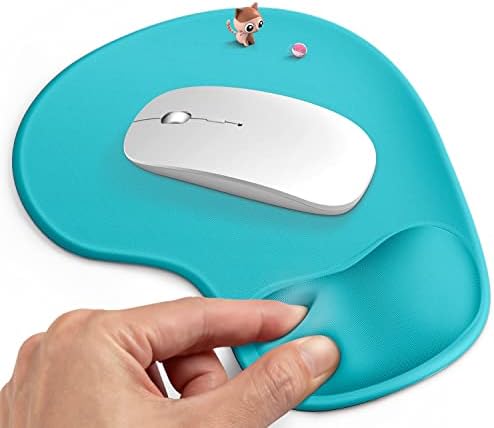 Soqool Mouse Pad, almofada de mouse ergonômica com suporte confortável de descanso de pulso em gel