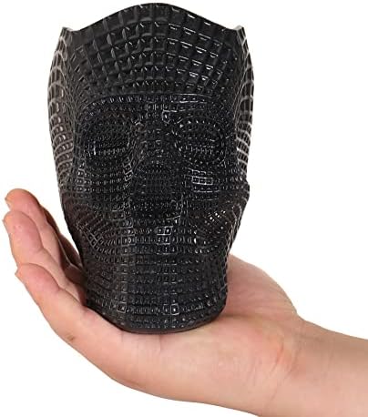 Brush de maquiagem do crânio LHGDK e suporte de caneta 3D Design de malha de resina forte decoração
