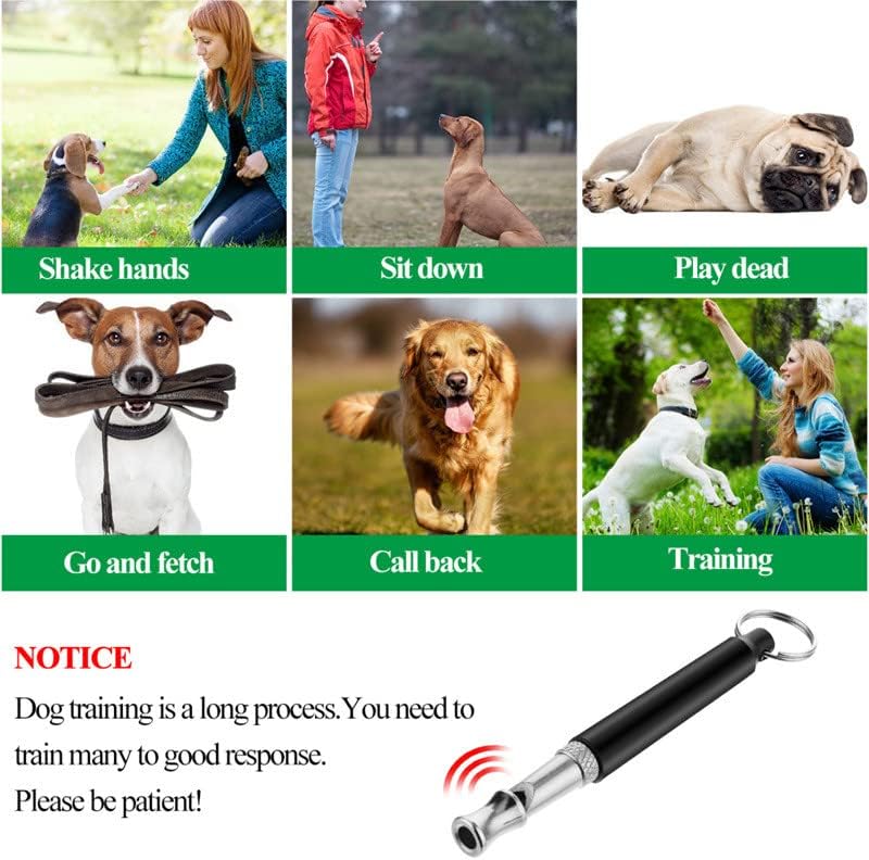 Vefsu cães apito de cão de alta frequência Acessórios para cães Apito para cães para treinar