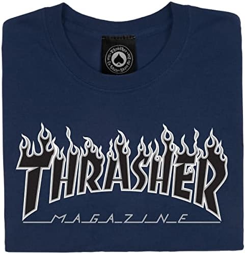 T-shirt de manga curta da chama Thrasher