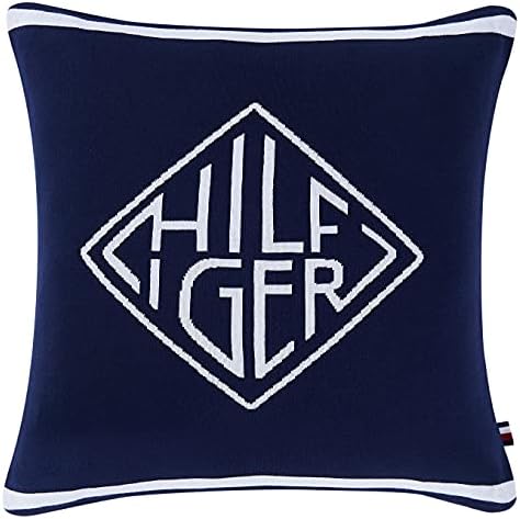 Tommy Hilfiger Diamond Monogram Decorative Pillow, grande, marinha